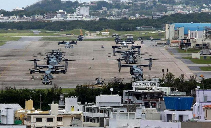 资料图:驻日美军冲绳基地长期以来,当地居民对美军驻扎带来的环境