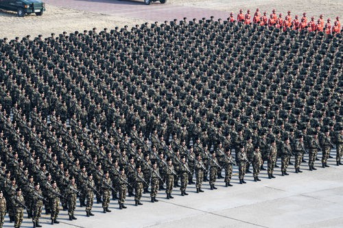 武警部队举行新年度开训动员