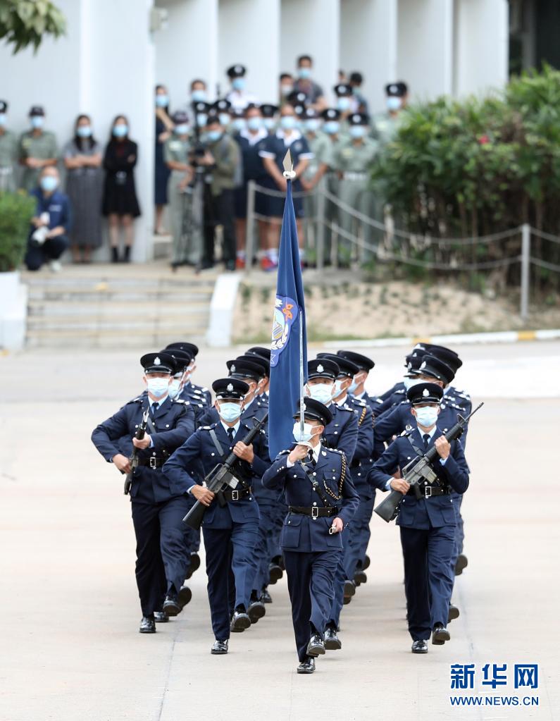 大日子,正步走——香港纪律部队演示中式步操彰显国家情怀