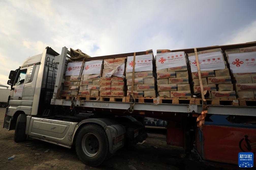 中国援助人道物资进入加沙地带