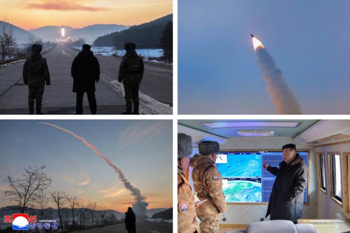 朝鲜进行高超音速导弹发射训练,金正恩观摩