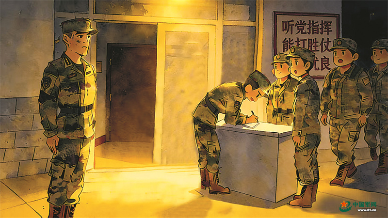 指导员主动替战士站岗,带兵人在关键时刻要甩开膀子、树好样子