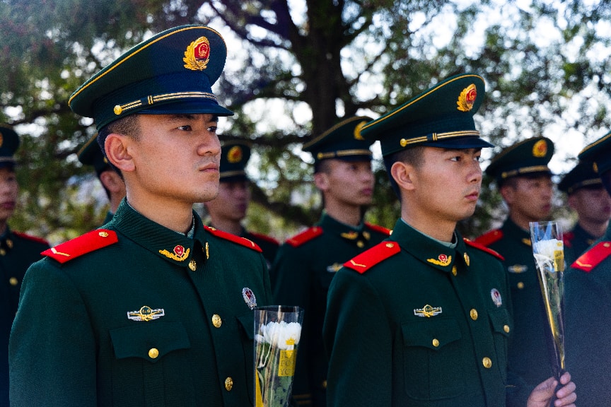 清明祭英烈 薪火永相传丨武警第一机动总队某支队官兵缅怀先烈铸忠诚