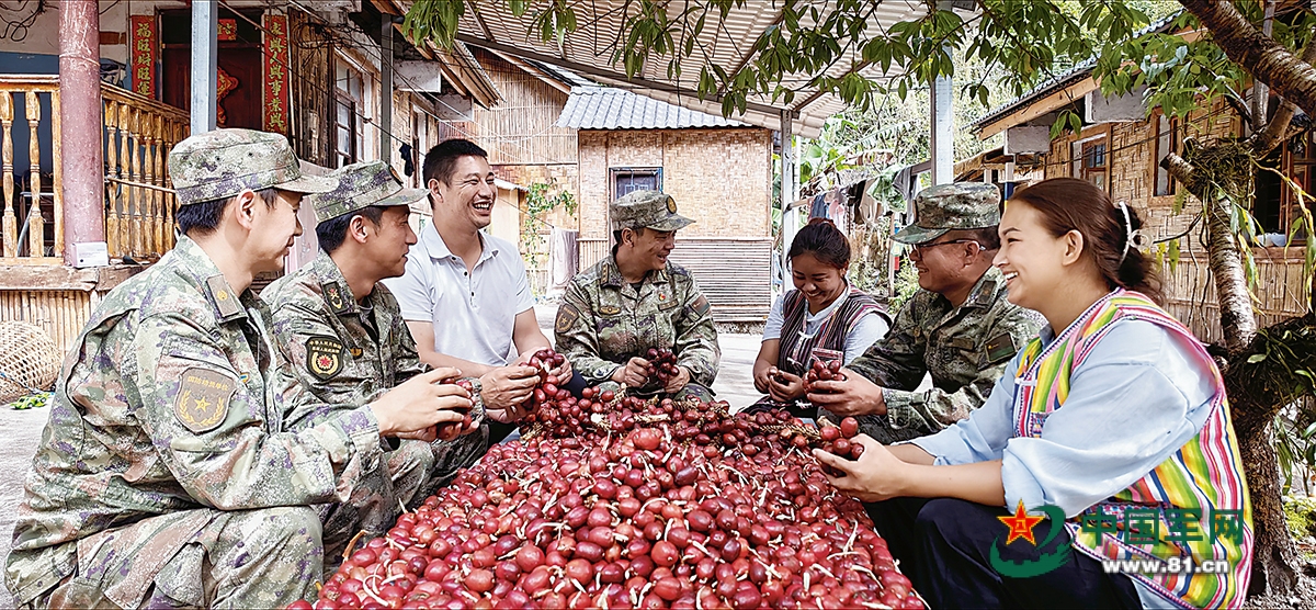 云南省贡山县人武部结对帮扶独龙江乡马库村——独龙江畔结金果