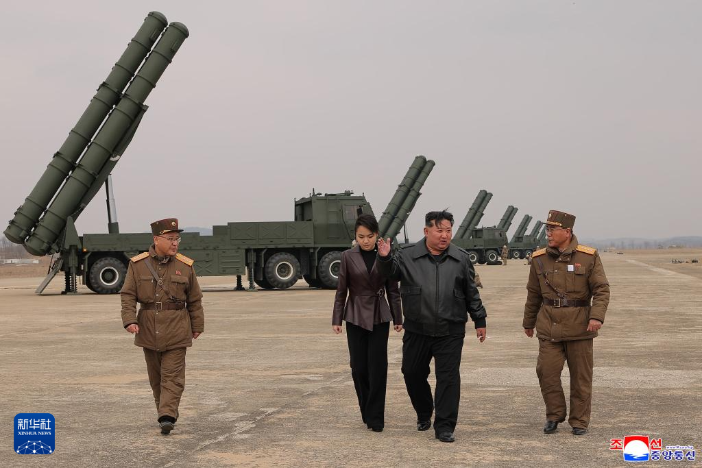 朝鲜远程炮兵进行火力打击训练 金正恩现场观摩